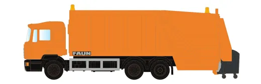 MAN F90 Müllwagen neutral, orange