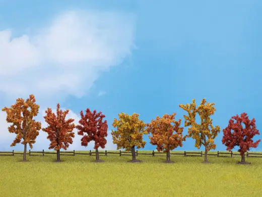 Herbst-Bäume, 7 Stück