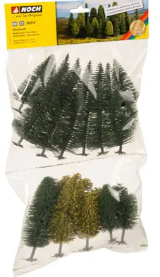 Mischwald, 25 Bäume, 6,5-15 cm