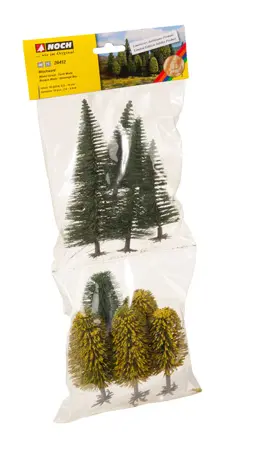 Mischwald, 10 Bäume, 6,5-15 cm