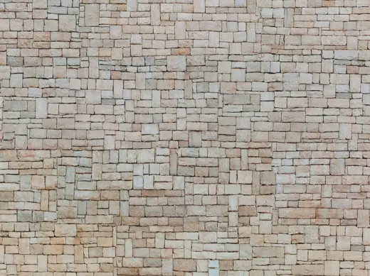 3D-Kartonplatte Kalksteinmauer