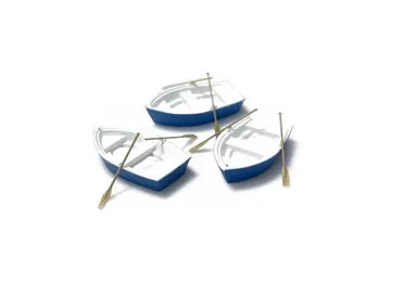 Blaue Boote (3 St.)