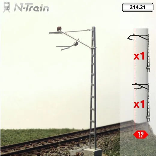 RENFE - Oberleitungsmasten mit CR-160 Ausleger (2 St.)