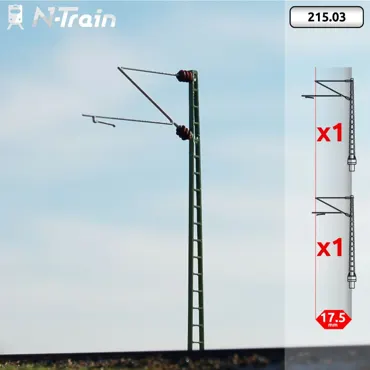 DB - Gittermasten mit Re160 Ausleger - S (2 St.)