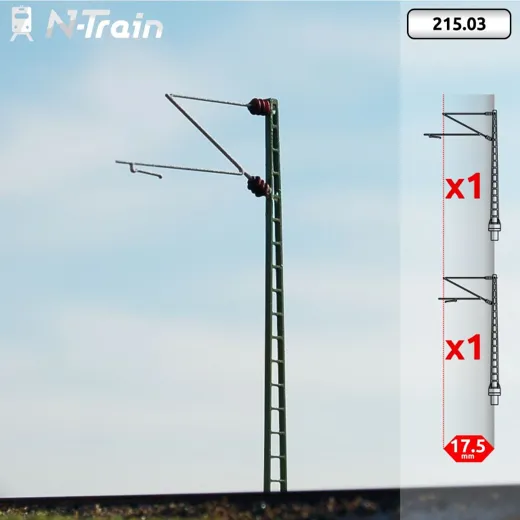 DB - Gittermasten mit Re160 Ausleger - S (2 St.)