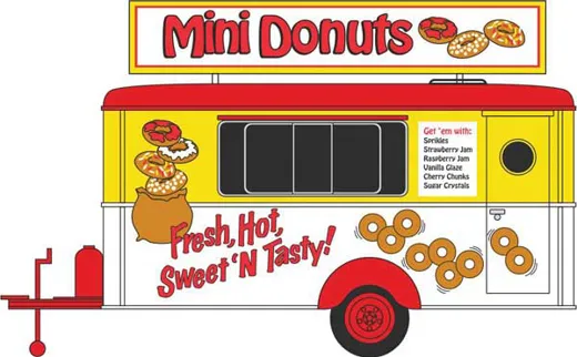 Mobile Trailer Mini Donut