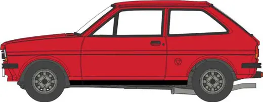 Ford Fiesta Mk I red