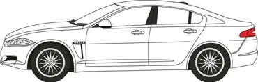 Jaguar XF white