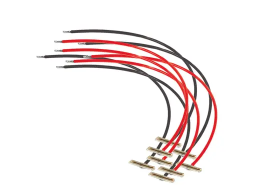 Code 55 / Code 80 Schienenverbinder mit Kabel,  4 Paar