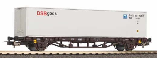 Containertragwagen Lgjs DSB V beladen mit 40' Container DSB