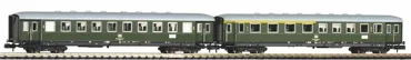 N 2er Set Schürzeneilzugwagen 1./2. Klasse und 2. Klasse DB IV