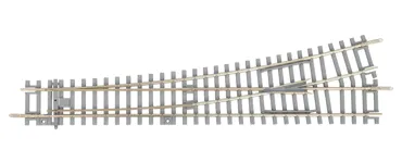 Weiche, links WL mit Betonschwellen