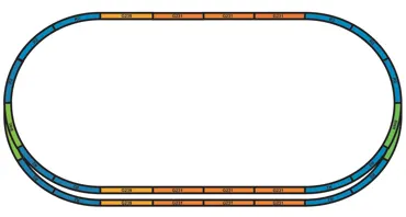 Bettung für A-Gleis Set A+E (Ohne Gleis! Nur Bettung!)