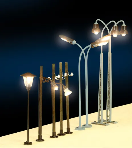 Holzmastleuchte (LED), einflammig