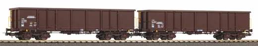 2er Set Offene Güterwagen Eaos RCW VI mit Sandladung, Privatbahn