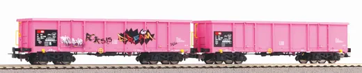 2er Set Offene Güterwagen Eaos SBB VI mit Graffiti