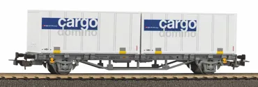 Containertragwagen Cargo Domino SBB V 2x20' Container, AAE