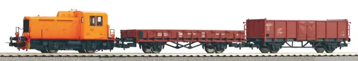 PIKO SmartControl WLAN Set mit Bettungsgleis DR IV Güterzug mit TGK2