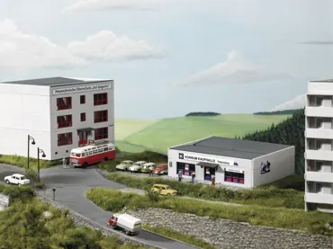 Plattenbau Kaufhalle Petersberg