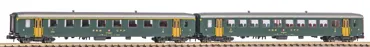 N 2er Set Personenwagen EW I 1. Klasse und 2. Klasse SBB IV