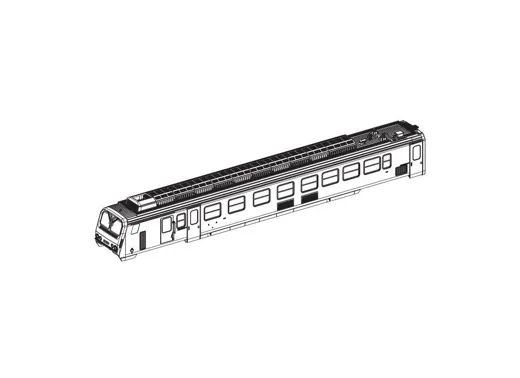 Gehäuse Wagen A, vst. (o. Stromabnehmer), SNCF