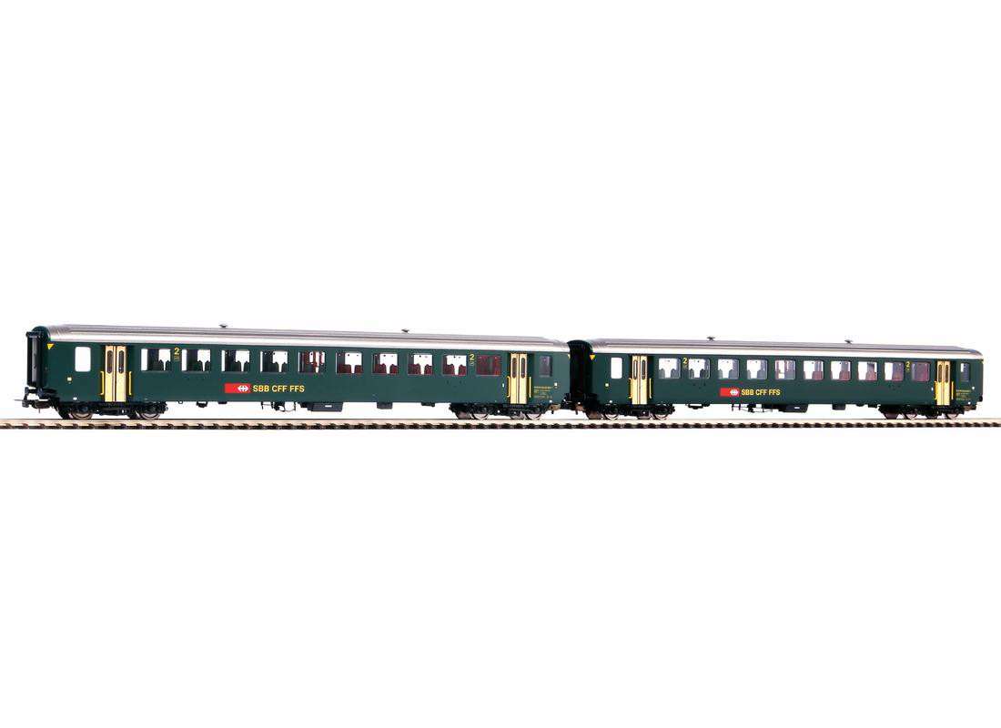Märklin 2 Personenwagen 1. und 2. Klasse SBB CFF FFS (Neu (gemäss