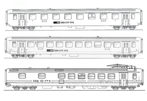 3erSet SBB EW I Wagen grün, A+ B+WR rot SS