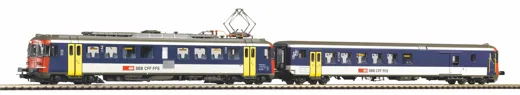 2er Set Rbe 4/4 NPZ SBB IV Triebwagen + Steuerwagen, inkl. PIKO Sound-Decoder