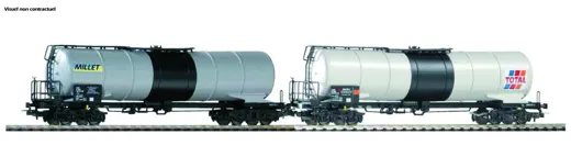 SNCF 2 4-achsige Tankwagen MILLET Ep. V