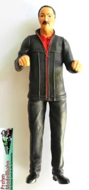 Triebwagenfahrer stehend schwarze Jacke DR