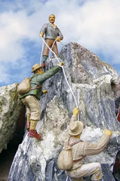 Bergsteiger, Set 1, 3 Figuren