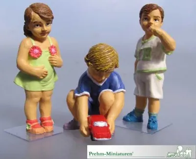 Kinder 3 Figuren Set 3, Metall