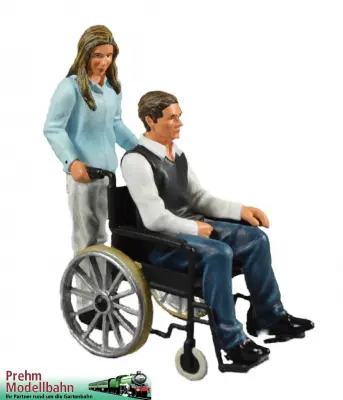 Rollstuhl mit Herrn und Begleiterin