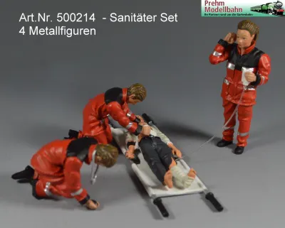 Sanitäter Set, 4 Figuren