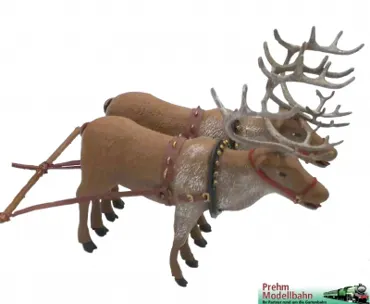 Ergänzungsset 2 Rentiere mit Rudolf