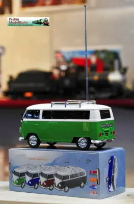 VW Bus T1 ( ca. 1:22,5) mit Soundmodul, Bluetooth, MP3 Player, Radio, Port für USB und Micro SD,                                Rot, Blau, Grün, Schwarz