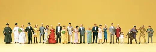 Hochzeitsgesellschaft, 24 Figuren