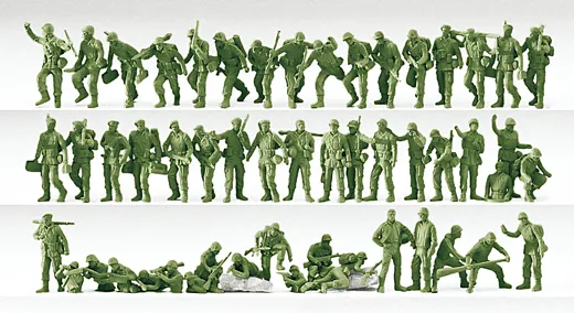 Bundeswehr BRD Jäger, Pioniere, 50 unbem. Figuren