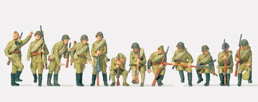 Infanteristen aufgesessen UdSSR 1942, unbemalt