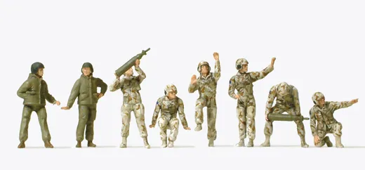 Panzerbesatzungen US Army 2000 8 Figuren, unbemalt