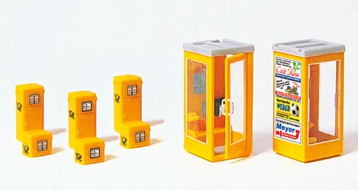 Briefkästen und Telefonzelle, Bausatz