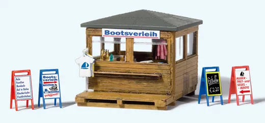 Kiosk mit Bootsverleih, Bausatz