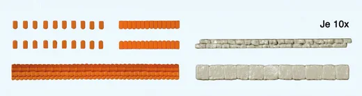 Mauerabdeckungen aus Dachziegeln und Natursteinplatten