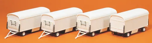 Packwagen ohne Beschriftung 4 Stück Bausatz