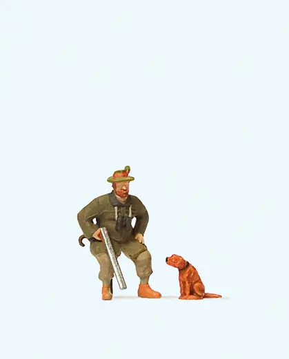 Sitzender Jäger, Hund