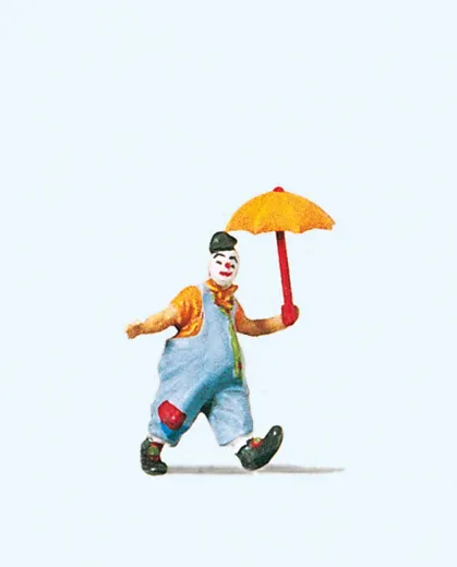 Clown mit Schirm