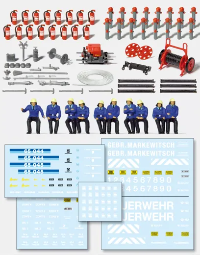 Feuerwehr-Set,Tragkraftspr., Feuerl., Schlauchhaspe