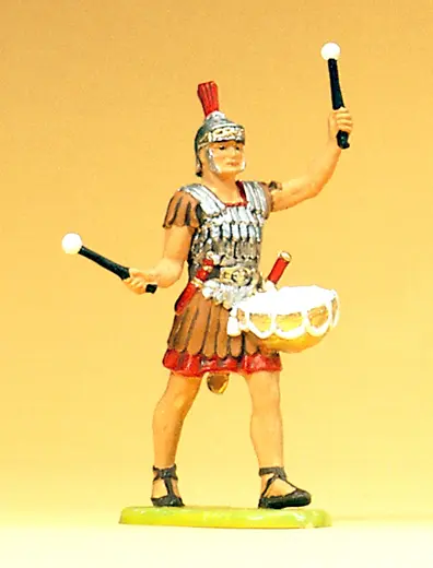 Römer im Marsch mit Trommel