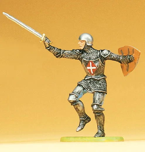 Ritter angreifend mit Schwert