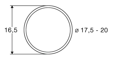 Haftrings.10Stk.17!5 bis 20mm
